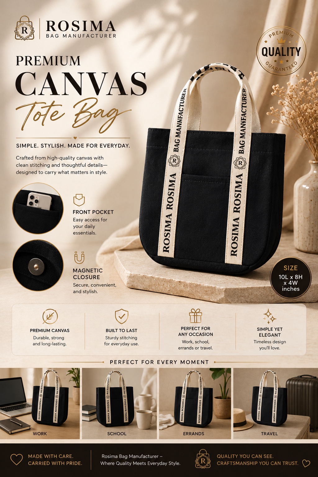 Rosima printed tote bag